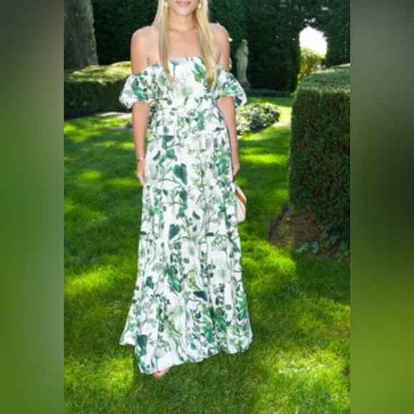 Cara Cara Wethersfield Dress gown in whimsical olive - Picture 3 of 10